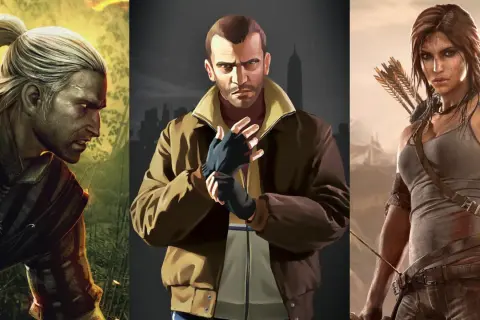 Geralt, Niko Bellic i Lara Croft - ikony gier connect.